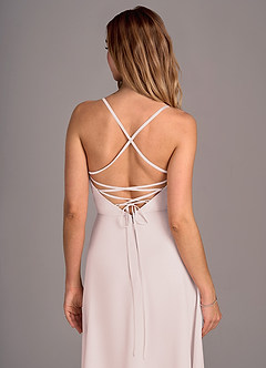 Azazie Mei Bridesmaid Dresses Rose Petal A-Line Chiffon Dress image2