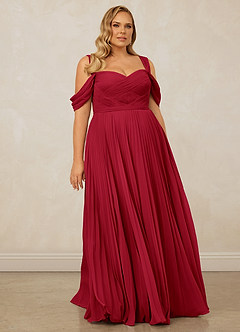 Christian Siriano Bridal for Azazie 1013 Bridesmaid Dresses Scarlet A-Line Off the Shoulder Chiffon Dress image10