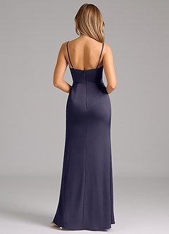 Azazie Aimee Bridesmaid Dresses Stormy A-Line Sweetheart Neckline Stretch Satin Dress image2