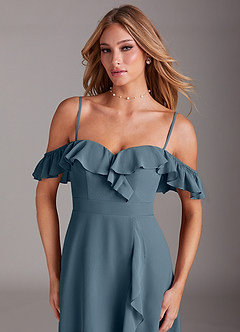 Azazie Lyra Bridesmaid Dresses Twilight A-Line Chiffon Convertible Dress image9