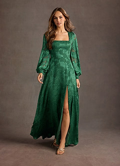 Savanah Dark Green Maxi Dress image2