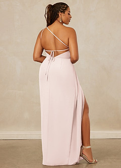 Christian Siriano Bridal for Azazie 1003 Bridesmaid Dresses Rose Petal Sheath One Shoulder Chiffon Dress image9