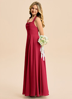 Azazie Kady Junior Scarlet A-Line Sweetheart Neckline Chiffon Dress image5