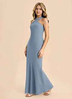 Azazie Doretta Junior Klä av Tubklänning i Chiffong Plisserad image4