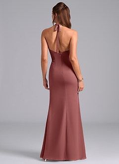 Azazie Valerie Bridesmaid Dresses Amethyst Mermaid Pleated Chiffon Dress image6