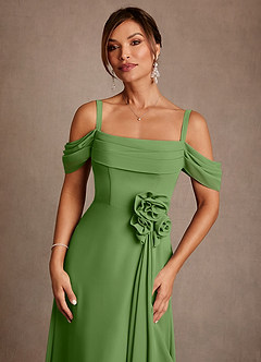 Azazie Amherst Klänningar till brudens mor Klä A-Line i Chiffong Av axeln Basilika image5