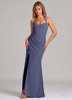 Azazie Emeria Suknie dla druhen Syrena Dekolt w kształcie serca Szyfon Do ziemi Sukienka image1