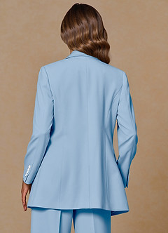 front Rowan Sky Blue Refined Weave Performance 3-Piece Suit
