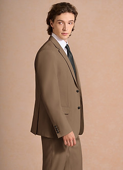 front James Truffle Structured Stretch Suit Jacket