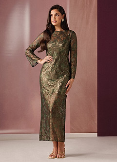 Artemis Black Gold Two Piece Dress image2