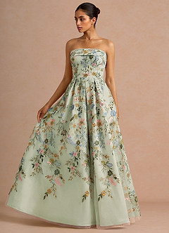 Evangeline Light Green Maxi Dress image3