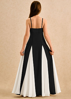 Azazie Mousey Junior Formal Flower Girl Klänningar Klä A-Line i Stretch crepe Älskling Halsringning image2