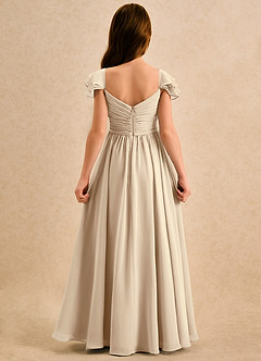 Azazie Meimei Girls Formal Flower Girl Klänningar Klä A-Line i Chiffong Plisserad image2