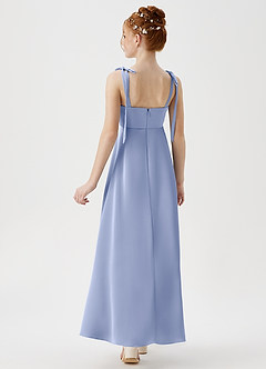 Azazie Rosey Junior Robe Trapèze en Satin extensible Encolure en Forme de Cœur Eis image6