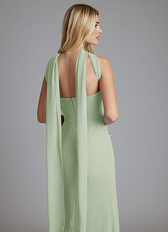 Azazie Solstice Final Sale Dusty Sage Mermaid Strapless Chiffon Convertible Dress image14