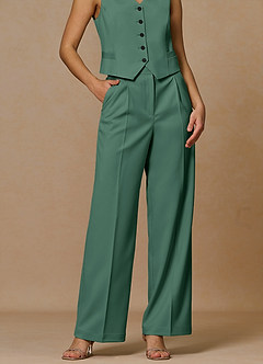 front Rowan Eucalipto Pantaloni Performance in tessuto raffinato