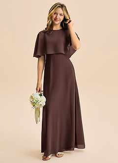 Azazie Maris Junior Ganache A-Line Chiffon Dress image1