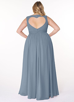 Azazie Raine Final Sale Matcha A-Line Sweetheart Ruched Chiffon Dress image8