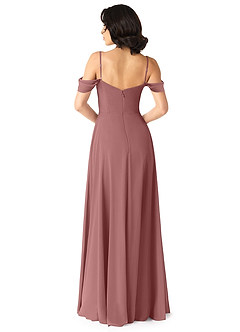 Azazie Tancie Jurken voor bruidsmeisjes Converteerbaar Jurk van Chiffon met A-Lijn Off the Shoulder Woestijnroos image2