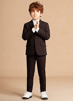 front Finn Ganache Boy 2-Piece Suit
