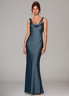Azazie Rylina Bridesmaid Dresses Twilight Mermaid Stretch Satin Dress image1