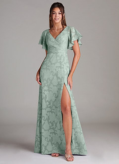 front Campione di Azazie Floral Burnout