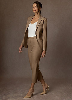 front Charlotte Trufa Pantalones de vestir de tejido refinado