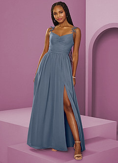 Barbie ♥ Azazie Bridesmaid Dresses Twilight A-Line Pleated Chiffon Dress image12