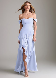 Azazie Sloane Bridesmaid Dresses Lavender A-Line Sweetheart Neckline Chiffon Dress image5