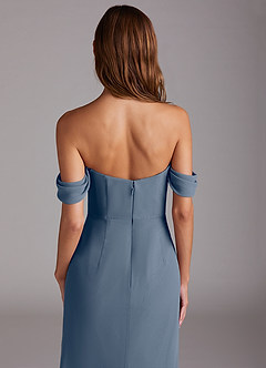 Azazie Saige Bridesmaid Dresses Twilight A-Line Off the Shoulder Chiffon Convertible Dress image6