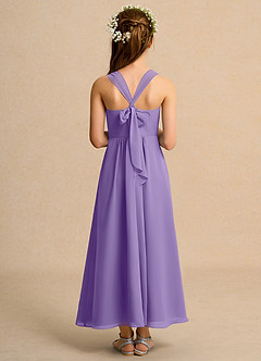 Azazie Tater Junior Formal Flower Girl Klänningar Klä A-Line i Chiffong Plisserad image2