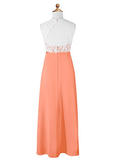 Azazie Rana Junior Sunset A-Line Lace Chiffon Dress image6