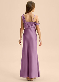 Azazie Madelyn Junior Klä av Tubklänning i Stretch Satin Av axeln image2