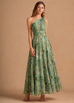 Noelle Green Floral Maxi Dress