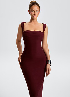 Umberta Cabernet Maxi Dress image3