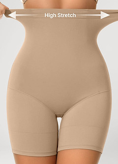 front Ultradünne, luftige Shapewear-Shorts mit Figurformung
