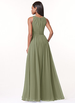 Azazie Harper At-home Try On Dresses Wisteria A-Line Pleated Chiffon Dress image2