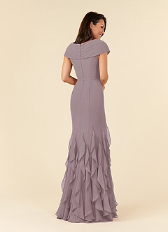Azazie Bailora Mother of the Bride Dresses Dusk Mermaid Ruched Chiffon Dress image3