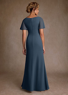 Azazie Suffolk Mother of the Bride Dresses Neptune A-Line Pleated Chiffon Dress image3