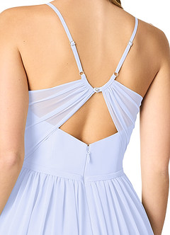 Azazie Cora Bridesmaid Dresses Lavender A-Line Pleated Chiffon Dress image3