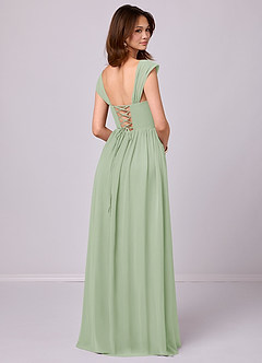 Barbie ♥ Azazie Bridesmaid Dresses A-Line Corset Chiffon Floor-Length Dress image5