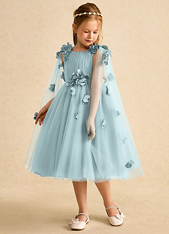 Azazie Staria vestidos de niña de las flores Vestido de Neblina de Tul de Princesa con Volante image5