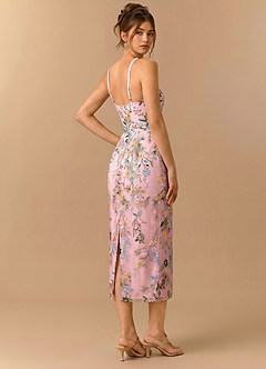Paulina Candy Pink Midi Dress image2