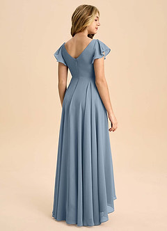 Azazie Caria Junior Klä av A-Line i Chiffong Plisserad image2