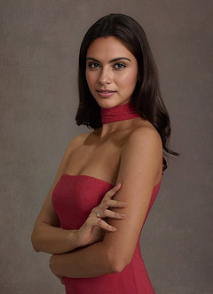 Vestido Rojo Cereza Largo Addison image5