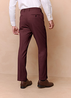 front James Cabernet Structured Stretch Dress Pants