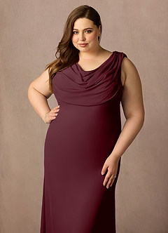 Azazie Ines Final Sale Dusk Mermaid Beaded Mesh Dress image10
