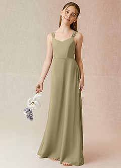 Azazie Denice Junior Cedar Rose A-Line Chiffon Dress image1