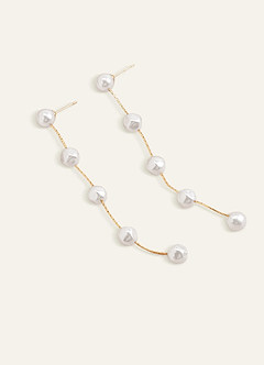 Vintage Pearl Tassel Earrings