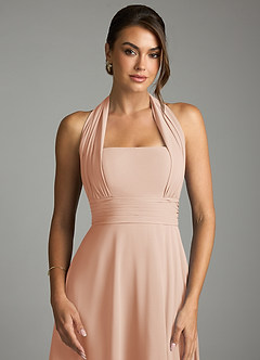 Azazie Tamira Suknie dla druhen Linia A Pofałdowany Szyfon Do ziemi Sukienka image6